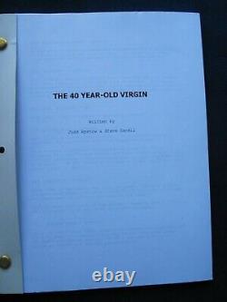ORIGINAL SCRIPT for THE 40 YEAR-OLD VIRGIN JUDD APATOW & STEVE CARELL Film