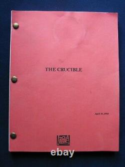 ORIGINAL SCRIPT for THE CRUCIBLE by ARTHUR MILLER Film Starring DANIEL DAY-LEWIS