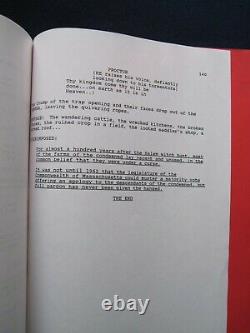 ORIGINAL SCRIPT for THE CRUCIBLE by ARTHUR MILLER Film Starring DANIEL DAY-LEWIS