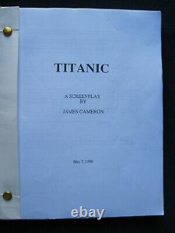 ORIGINAL SCRIPT for TITANIC by JAMES CAMERON OSCAR WINNING Film