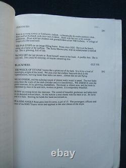 ORIGINAL SCRIPT for TITANIC by JAMES CAMERON OSCAR WINNING Film