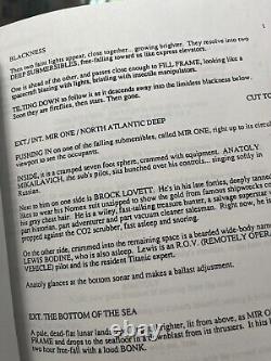 ORIGINAL SCRIPT for TITANIC by JAMES CAMERON OSCAR WINNING Film Rare Sub