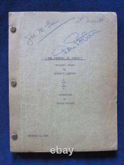 ORIGINAL SCRIPT for UNIVERSAL FILM SHE-WOLF OF LONDON SIGNED by ACTOR DON PORTER
