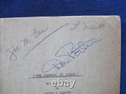 ORIGINAL SCRIPT for UNIVERSAL FILM SHE-WOLF OF LONDON SIGNED by ACTOR DON PORTER