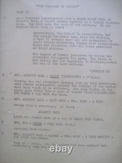 ORIGINAL SCRIPT for UNIVERSAL FILM SHE-WOLF OF LONDON SIGNED by ACTOR DON PORTER