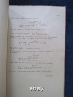 ORIGINAL SCRIPT for UNIVERSAL FILM SHE-WOLF OF LONDON SIGNED by ACTOR DON PORTER