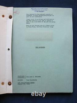 ORIGINAL SCRIPT for Unproduced 1961 WILLIAM WELLMAN Film Version of THE ROUNDERS