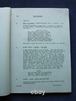 ORIGINAL SCRIPT for Unproduced 1961 WILLIAM WELLMAN Film Version of THE ROUNDERS