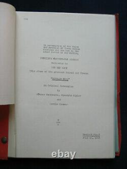 ORIGINAL SCRIPT for WILLIAM WELLMAN's Biopic Film BUFFALO BILL wi JOEL MCCRAE