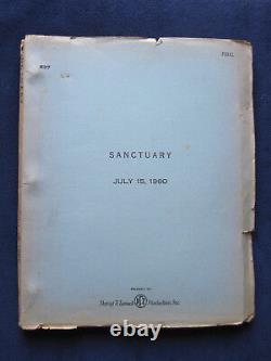 ORIGINAL Script WILLIAM FAULKNER Film SANCTUARY Actor BRADFORD DILLMAN'S Copy