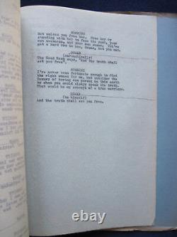 ORIGINAL Script WILLIAM FAULKNER Film SANCTUARY Actor BRADFORD DILLMAN'S Copy