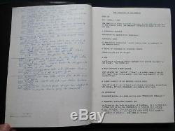 ORIGINAL THE TREASURE OF THE AMAZON Film Script BRADFORD DILLMAN'S Copy wi Notes