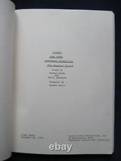 ORIGINAL TV MOVIE SCRIPT TOURIST BRADFORD DILLMAN'S Copy with His Notes