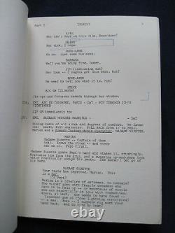 ORIGINAL TV MOVIE SCRIPT TOURIST BRADFORD DILLMAN'S Copy with His Notes