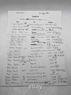 Ocean's 11 Movie Taping Logs Casting Audition Production Used Notes 20 Page Prop