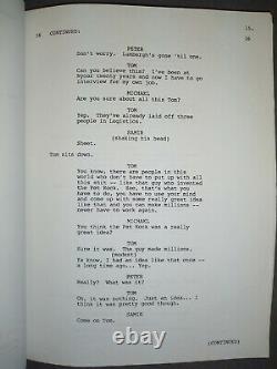 Office Space Movie Shooting Script Original Studio Issue 1998