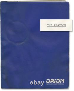 Oliver Stone THE PLATOON Original screenplay for the 1986 film #163642