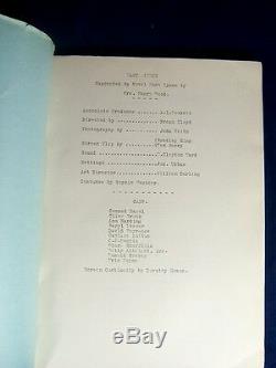 Original 1931 Fox pre-code EAST LYNNE Lost Film script Ann Harding Clive Brook