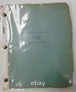 Original 1935 SHIRLEY TEMPLE Captain January Movie Script