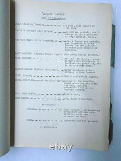 Original 1935 SHIRLEY TEMPLE Captain January Movie Script