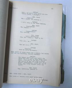 Original 1935 SHIRLEY TEMPLE Captain January Movie Script