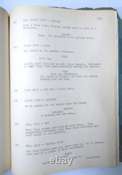 Original 1935 SHIRLEY TEMPLE Captain January Movie Script