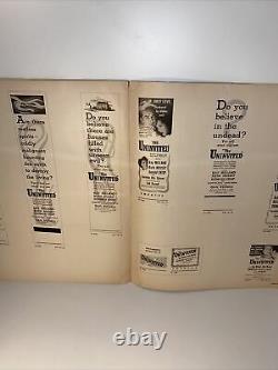 Original 1944 The Uninvited 31 Page Movie Pressbook Campaign Book