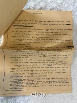 Original 1964 Iowa St Vs Oklahoma Football 16 mm film reel Bud Wilkinson Script