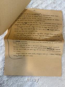Original 1964 Iowa St Vs Oklahoma Football 16 mm film reel Bud Wilkinson Script