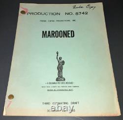 Original 1965 Marooned Movie Script Estimating Draft Gregory Peck Frank Capra