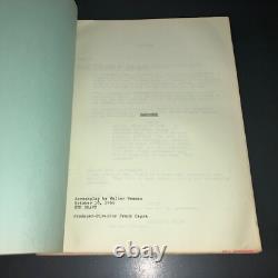 Original 1965 Marooned Movie Script Estimating Draft Gregory Peck Frank Capra