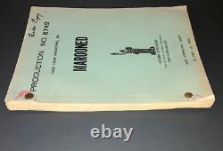 Original 1965 Marooned Movie Script Estimating Draft Gregory Peck Frank Capra