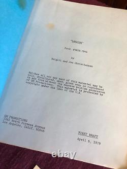 Original 1979 TV MOVIE SCRIPT & CALL SHEETS Buddy Ebsen in PARADISE CONNECTION