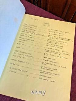 Original 1979 TV MOVIE SCRIPT & CALL SHEETS Buddy Ebsen in PARADISE CONNECTION