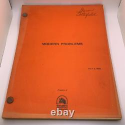 Original 1980 Modern Problems (1981) 20th Century Fox Chevy Chase Movie Script