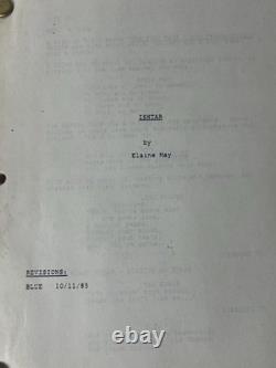 Original 1985 Ishtar Movie Script Elaine May Blue Revision 10/11/85 Screenplay