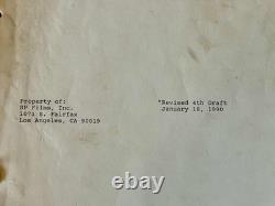 Original 1990 Marked For Death (ScrewFace) SP Films Movie Script 4th Draft