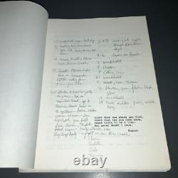 Original 1990 SHATTERED Movie Script Wolfgang Petersen Thriller 108p Hand Notes