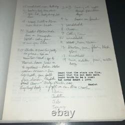 Original 1990 SHATTERED Movie Script Wolfgang Petersen Thriller 108p Hand Notes
