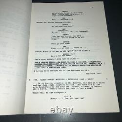 Original 1990 SHATTERED Movie Script Wolfgang Petersen Thriller 108p Hand Notes