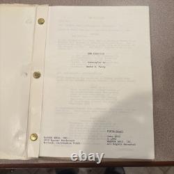 Original 1992 THE FUGITIVE Fifth Draft Warner Bros Movie Script Screenplay