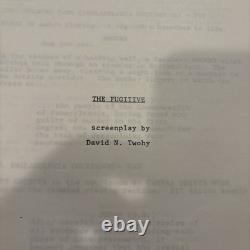 Original 1992 THE FUGITIVE Fifth Draft Warner Bros Movie Script Screenplay