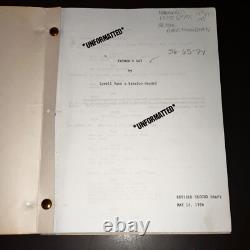 Original 1996 FATHER'S DAY Movie Script Robin Williams Billy Crystal WMA COA