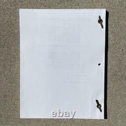 Original 2021 Movie Defining Moments by Stephen Wallis Production Used Script