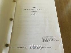 Original Alien movie script rare