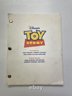 Original Authentic 1995 Toy Story Movie Script, Estate Of Stan Jolley