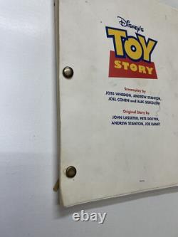 Original Authentic 1995 Toy Story Movie Script, Estate Of Stan Jolley