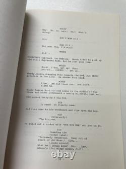 Original Authentic 1995 Toy Story Movie Script, Estate Of Stan Jolley