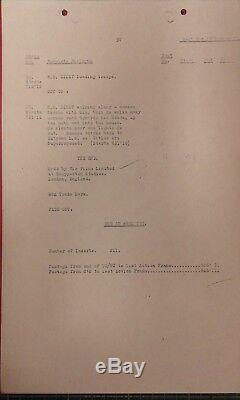 Original Billy Liar Film Script/Continuity Notes