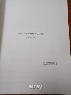 Original Dances With Wolves Movie script by Michael Blake 2/7/1989 JRR33